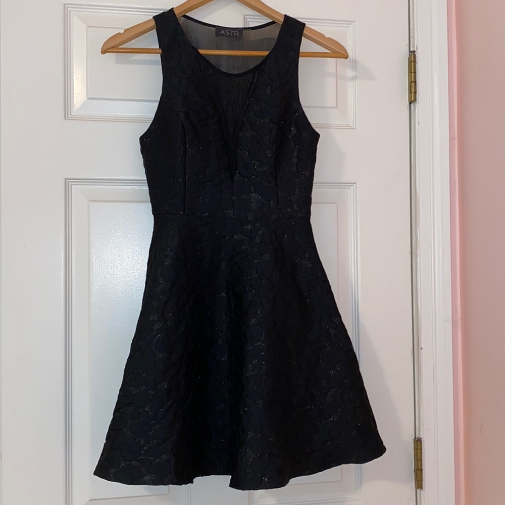ASTR black dress with mesh
